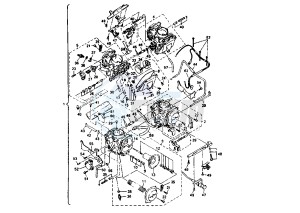 XVZ ROYAL STAR 1300 drawing CARBURETOR MY97