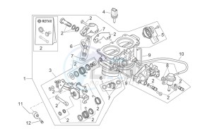 Tuono 1000 drawing Throttle body