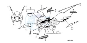 CBR600RA9 Korea - (KO / ABS MK) drawing MARK/STRIPE (6)