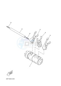 YZF-R125A YZF-R125 ABS R125 (5D7T 5D7T 5D7T 5D7T) drawing SHIFT CAM & FORK