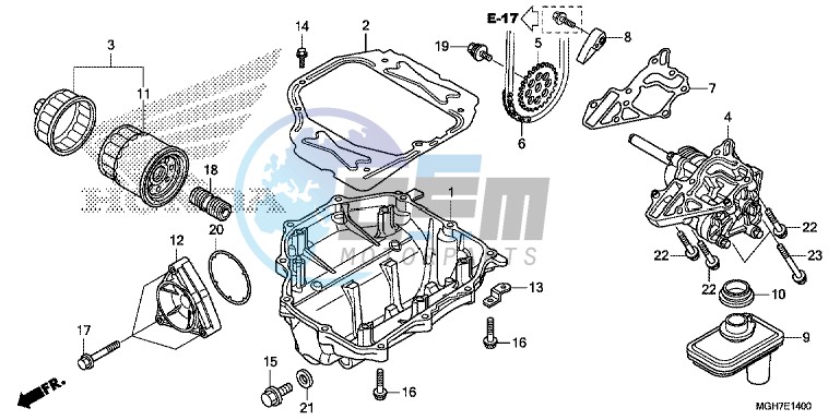 OIL PUMP (VFR1200X/ XA/ XL)