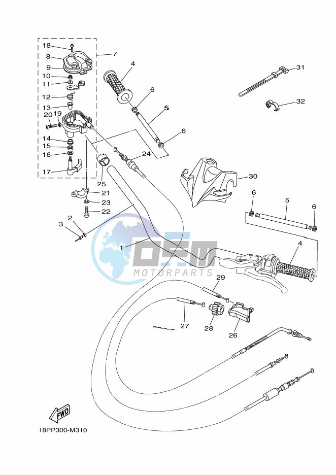 STEERING HANDLE & CABLE