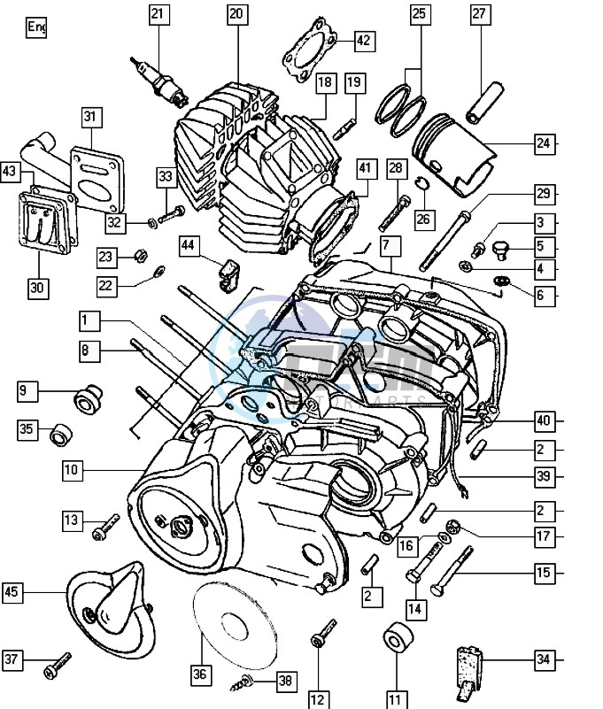 Crankcase-cylinder