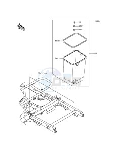 MULE 610 4x4 KAF400AGF EU drawing Optional Parts(Frame)