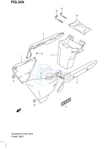 GZ250 (P3) drawing FRAME COVER (MODEL L0)