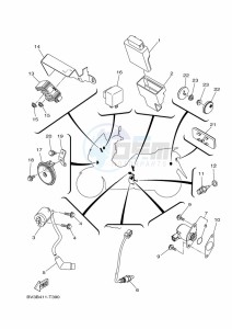 CZD300D-A XMAX 300 TECH MAX (BMK2) drawing REAR ARM & SUSPENSION