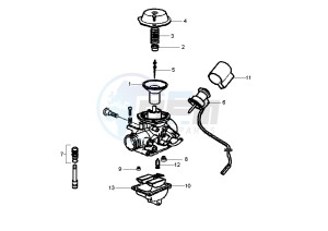 Fly 125 drawing Carburetor