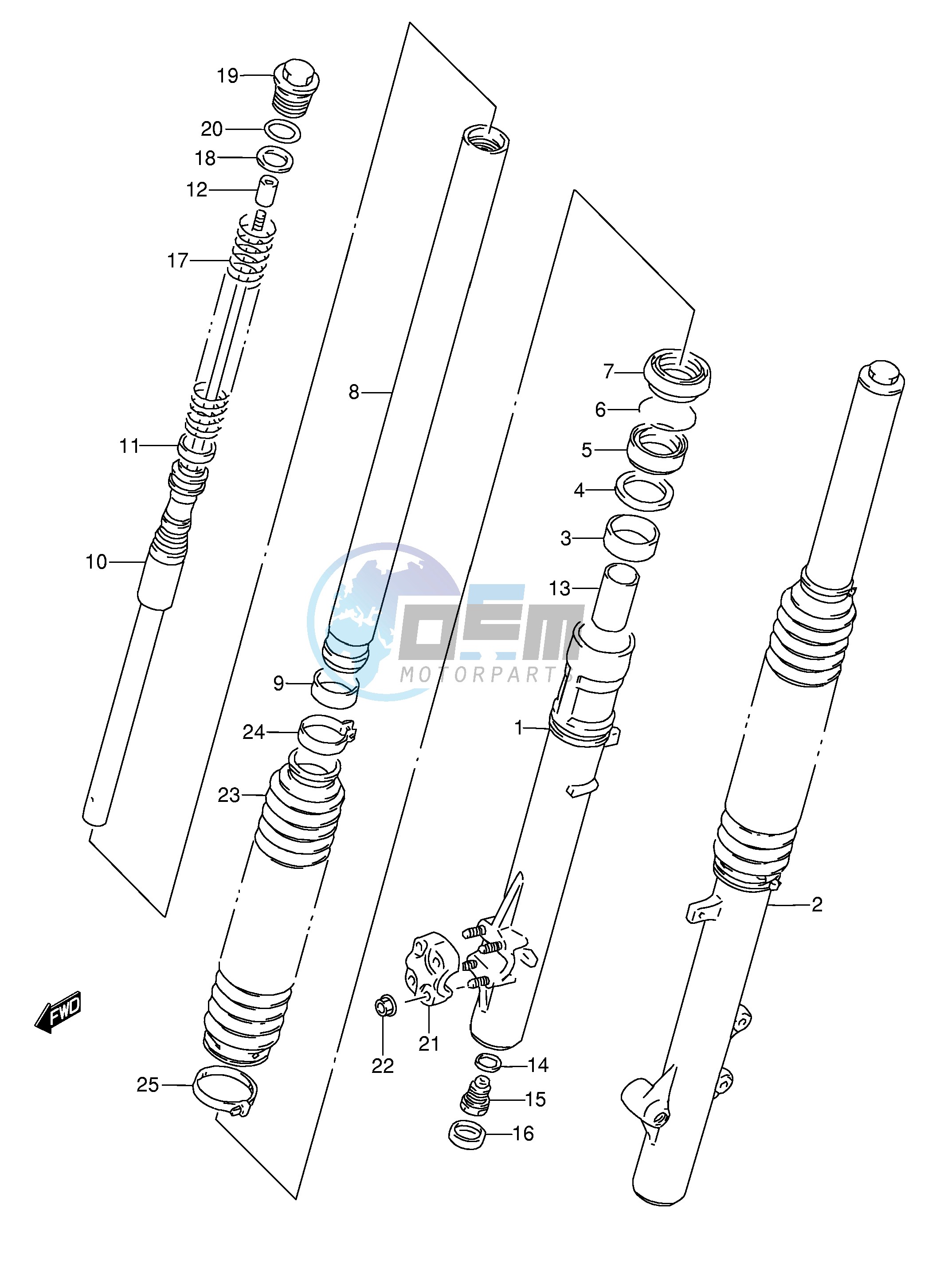 FRONT DAMPER (MODEL R S T)