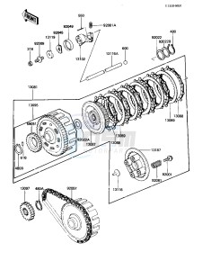 KZ 440 A [LTD] (A2-A4) [LTD] drawing CLUTCH -- KZ440-A2- -