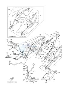 YZF-R3A 321 R3 (B02B B02C) drawing SIDE COVER