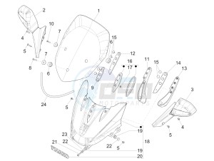 X9 500 drawing Windshield