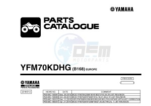 YFM700FWB YFM70KDHG KODIAK 700 HUNTER (B168) drawing .1-Front-Page