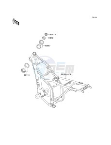 KLX 250 D [KLX250R] (D2-D4) [KLX250R] drawing FRAME