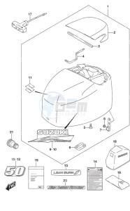 DF 50A drawing Engine Cover High Thrust