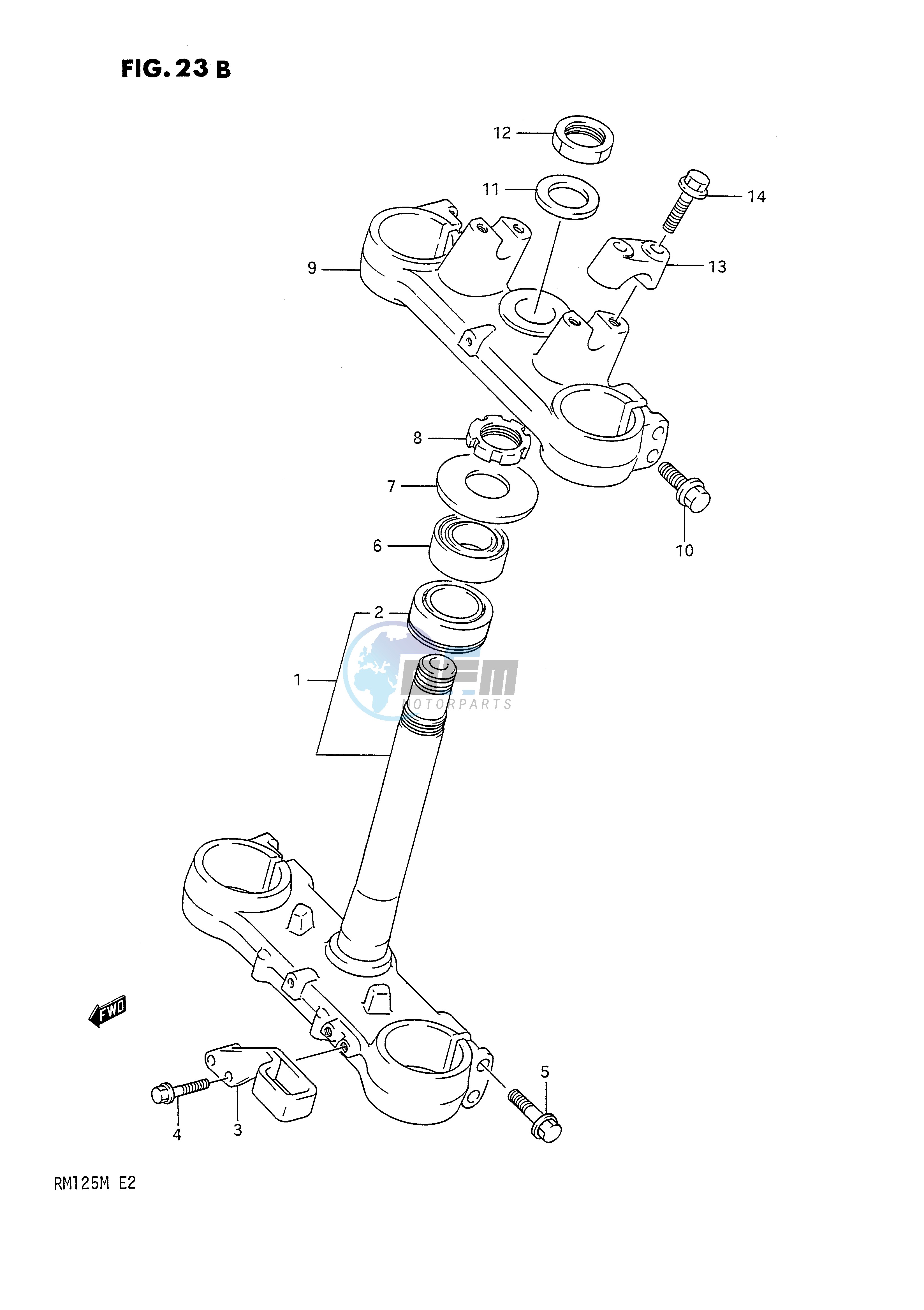 STEERING STEM (MODEL M)