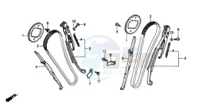 NV600C drawing CAM CHAIN/TENSIONER