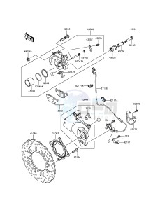 Z800 ABS ZR800DFF UF (UK FA) XX (EU ME A(FRICA) drawing Rear Brake