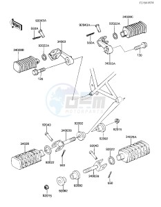 KZ 305 B [LTD] (B2-B3) [LTD] drawing FOOTRESTS