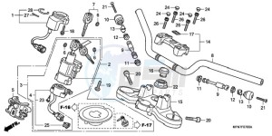 CB1000RA Europe Direct - (ED) drawing HANDLE PIPE/TOP BRIDGE