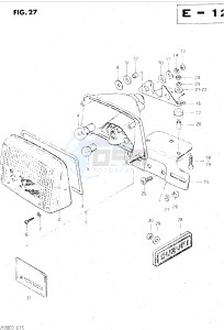 GS500E (Z-D) drawing REAR COMBINATION LAMP