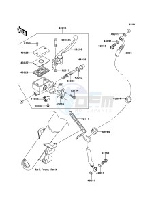 VN900 CLASSIC VN900BEFA GB XX (EU ME A(FRICA) drawing Front Master Cylinder