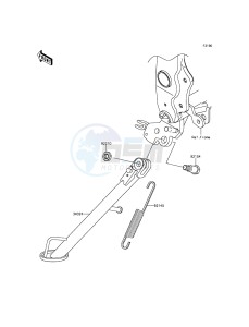 Z250SL BR250EFS XX (EU ME A(FRICA) drawing Stand(s)