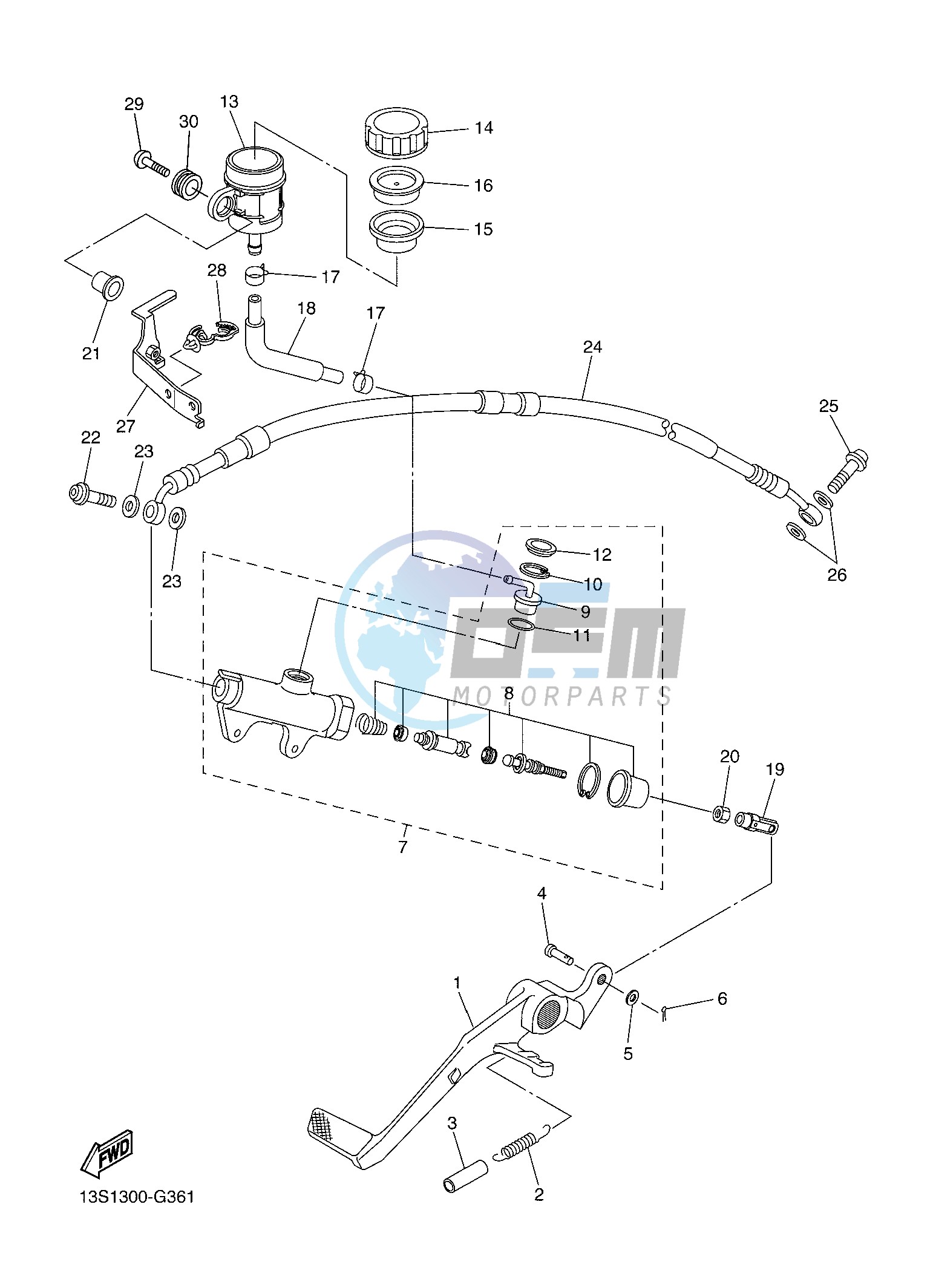 REAR MASTER CYLINDER