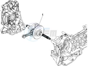 Liberty 150 4t 2v e3 ptt ( Libano - Israele ) Libanon - Israel drawing Crankshaft