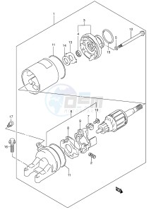 GSX750F (E2) drawing STARTING MOTOR