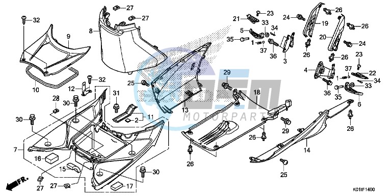 FLOOR STEP/UNDER COVER