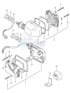 AX100 (E94) drawing TURN SIGNAL LAMP (MODEL R P36)