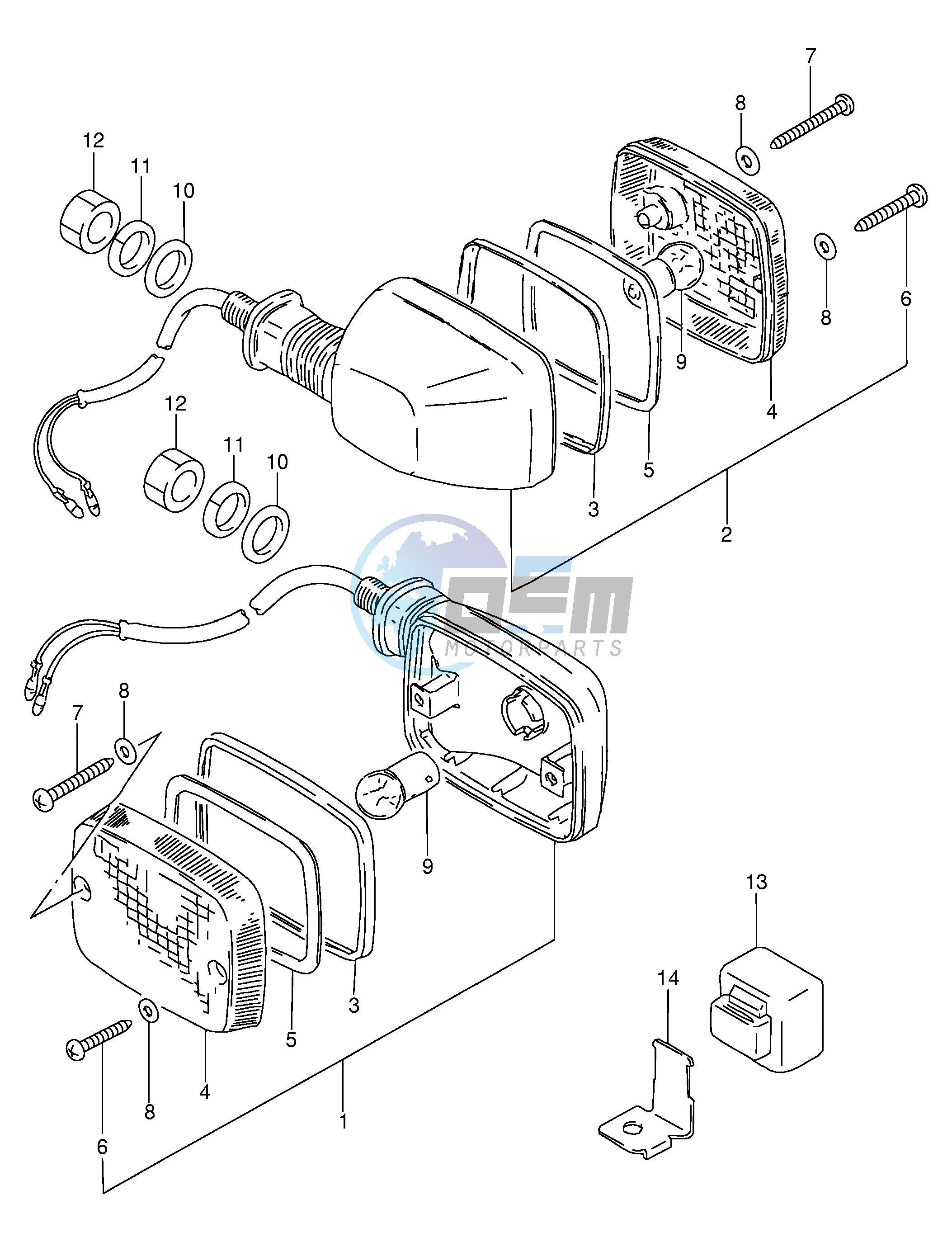 TURN SIGNAL LAMP (MODEL R P36)