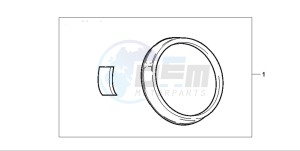 CB600F CB600F drawing METER RING