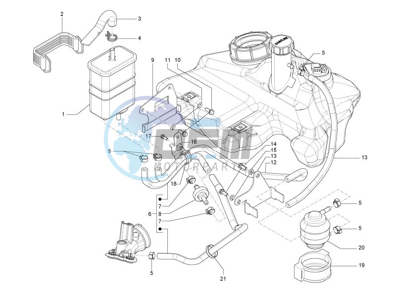 Anti-percolation system