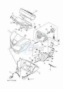 YFM700FWAD GRIZZLY 700 EPS (BLT5) drawing HEADLIGHT 2