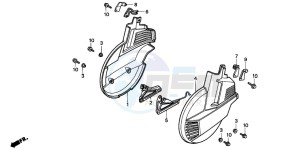 GL1500A GOLDWING ASPENCADE drawing FRONT WHEEL COVER