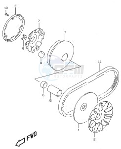 AY50 (V-W-X-Y) katana drawing TRANSMISSION (1) (model X Y)