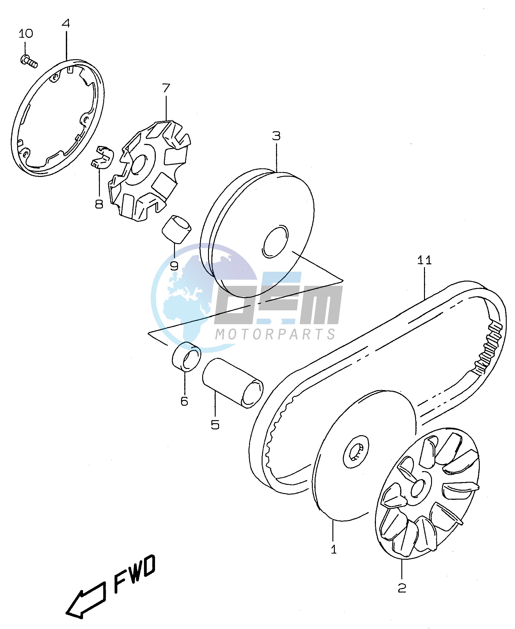 TRANSMISSION (1) (model X Y)