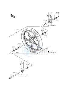 NINJA_300 EX300AFF XX (EU ME A(FRICA) drawing Front Hub