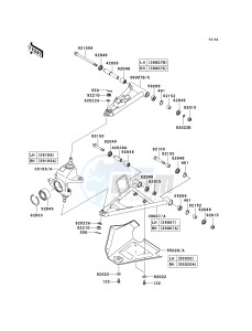 KVF 650 H [BRUTE FORCE 650 4X4I] (H7F-H8F) H8F drawing FRONT SUSPENSION