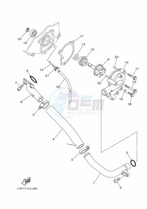 YFM700FWBD KODIAK 700 EPS (BGFM) drawing WATER PUMP