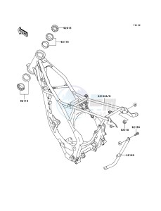 KX85 / KX85 II KX85B7F EU drawing Frame