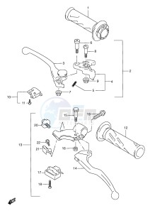 GSX-R600 (E2) drawing HANDLE LEVER