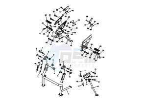 FZ6 FAZER 600 drawing STAND-FOODREST