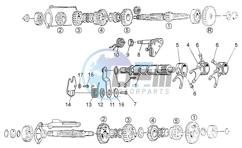 Gear box selector