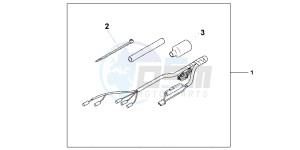 VFR1200FDC VFR1200F Dual Clutch E drawing GRIP HEATER ATT