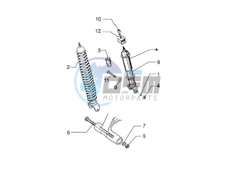 Rear suspension - Shock absorber/s