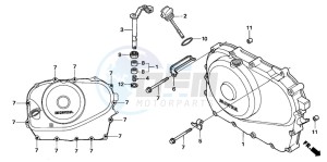 NT700V drawing RIGHT CRANKCASE COVER