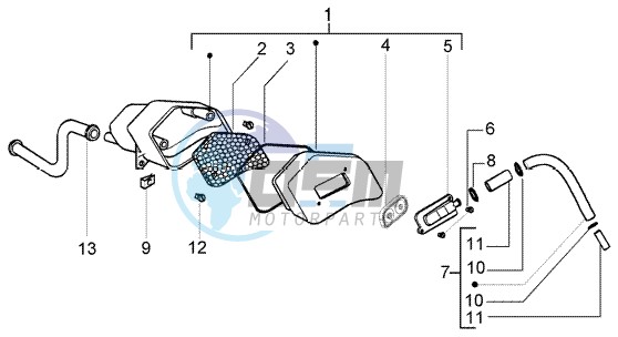 Secondairy air box