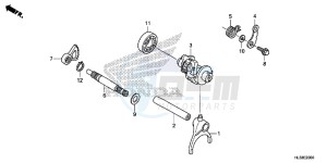 SXS700M2H Europe Direct - (ED) drawing GEARSHIFT FORK